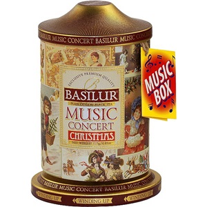 Basilur Christmas hrací plech 100g