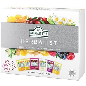 Ahmad Tea sada ovocných a bylinných čajů Herbalist ALU 6x10x2g