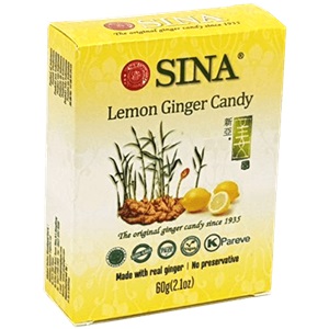 Sina zázvorové bonbony Citron 56g