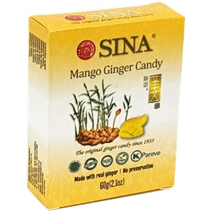 Sina zázvorové bonbony Mango 56g