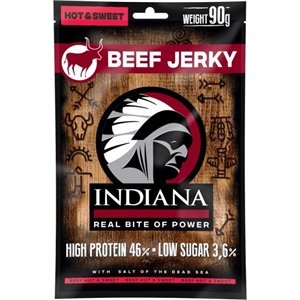 Indiana Jerky sušené hovězí maso Hot & Sweet 90g