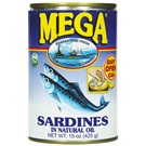 MEGA sardinky v sójovém oleji 425g