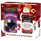Mackay's London černý rybíz čaj a džem vánoční 340g