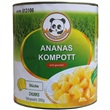 Happy Panda nakládaný ananas kostky plech 3kg