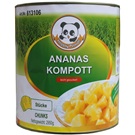 Happy Panda nakládaný ananas kostky plech 3kg