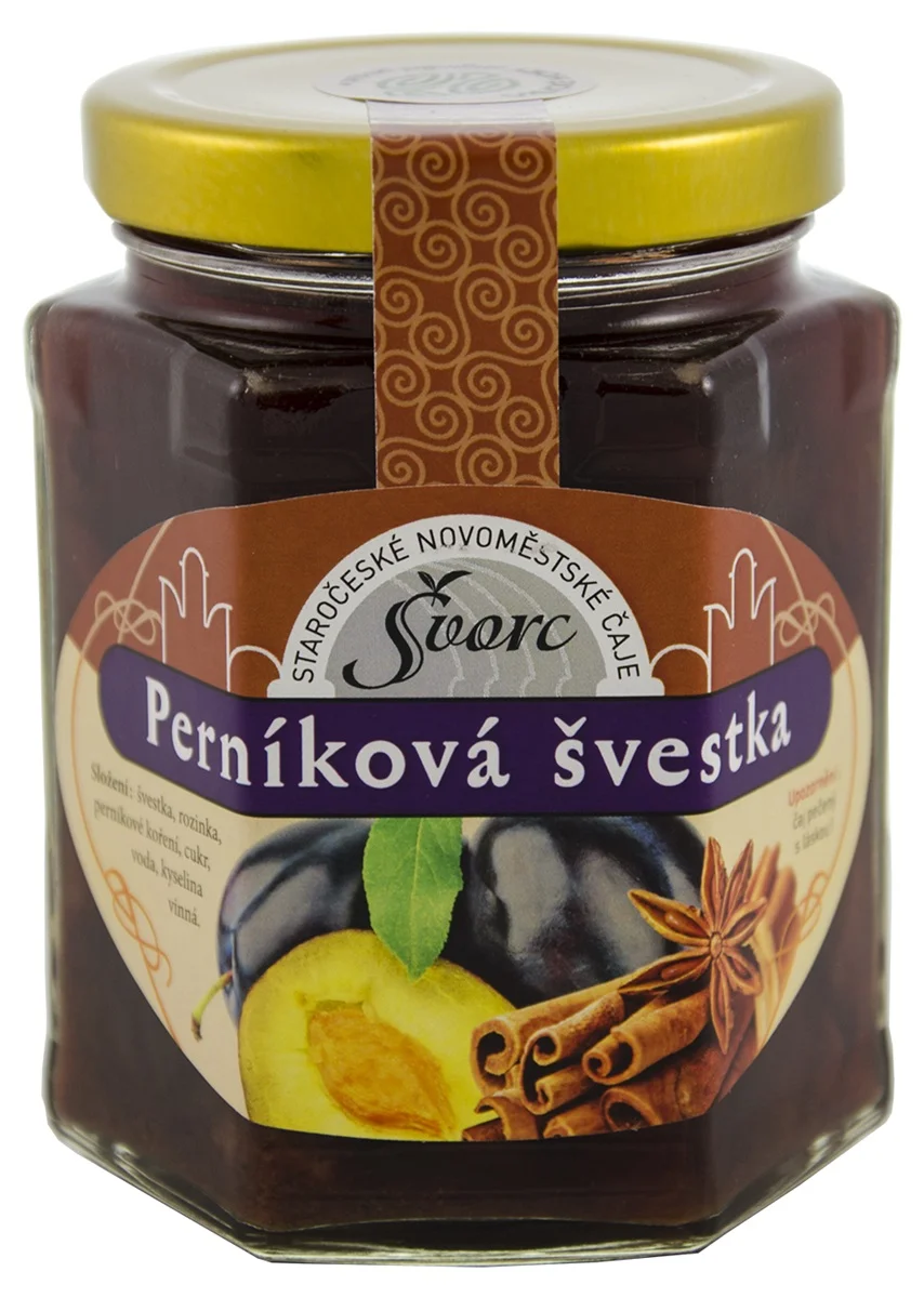 Švorc Pečený čaj Perníková švestka sklo 275ml