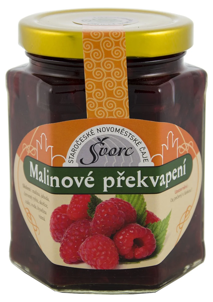 Švorc Pečený čaj Malinové překvapení sklo 275ml
