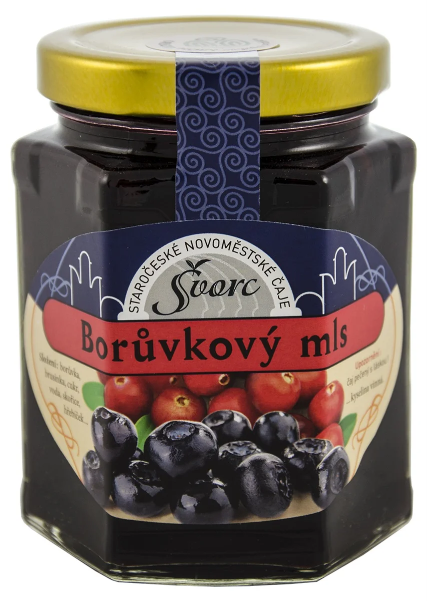 Švorc Pečený čaj Borůvkový mls sklo 275ml