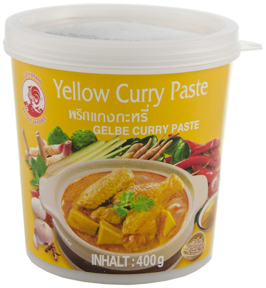 Cock žlutá kari pasta 400g