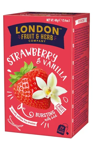 London Fruit & Herb jahodový čaj s vanilkou 20x2g