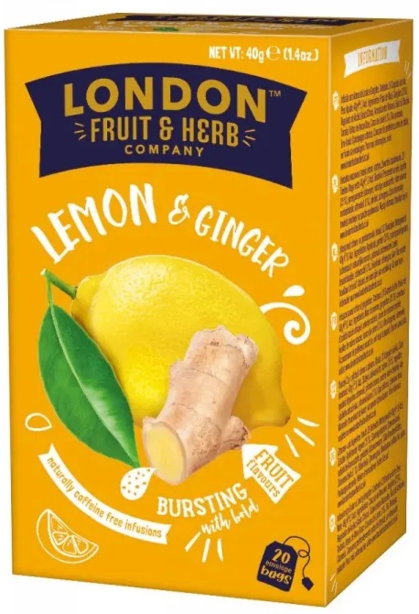 London Fruit & Herb citrónový čaj se zázvorem 20x2g