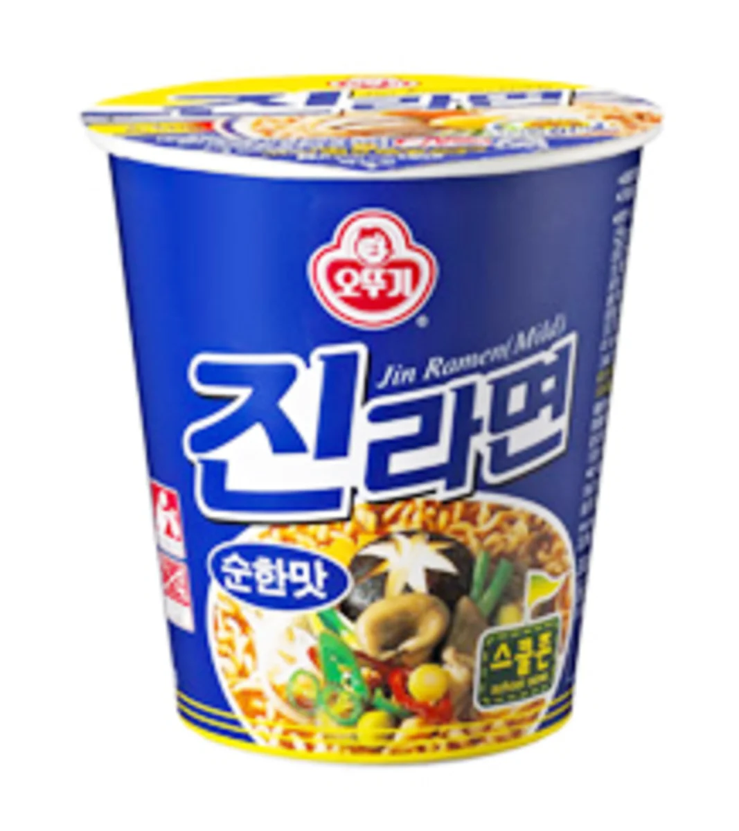 Ottogi instantná polievka Jin Ramen Mild (nepálivá) cup 65g
