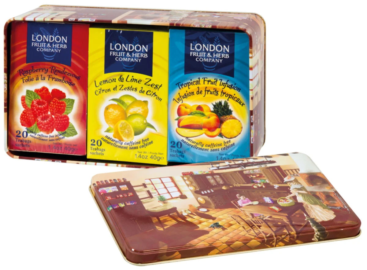 London Fruit & Herb dárková kazeta plech 60x2g