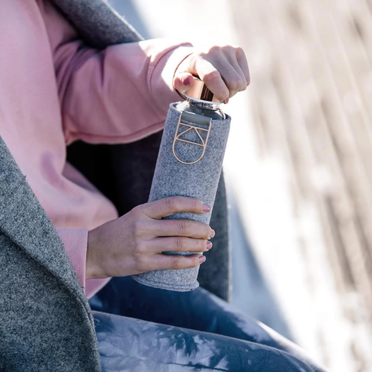 Equa láhev Mismatch Rose Gold sklo 750ml