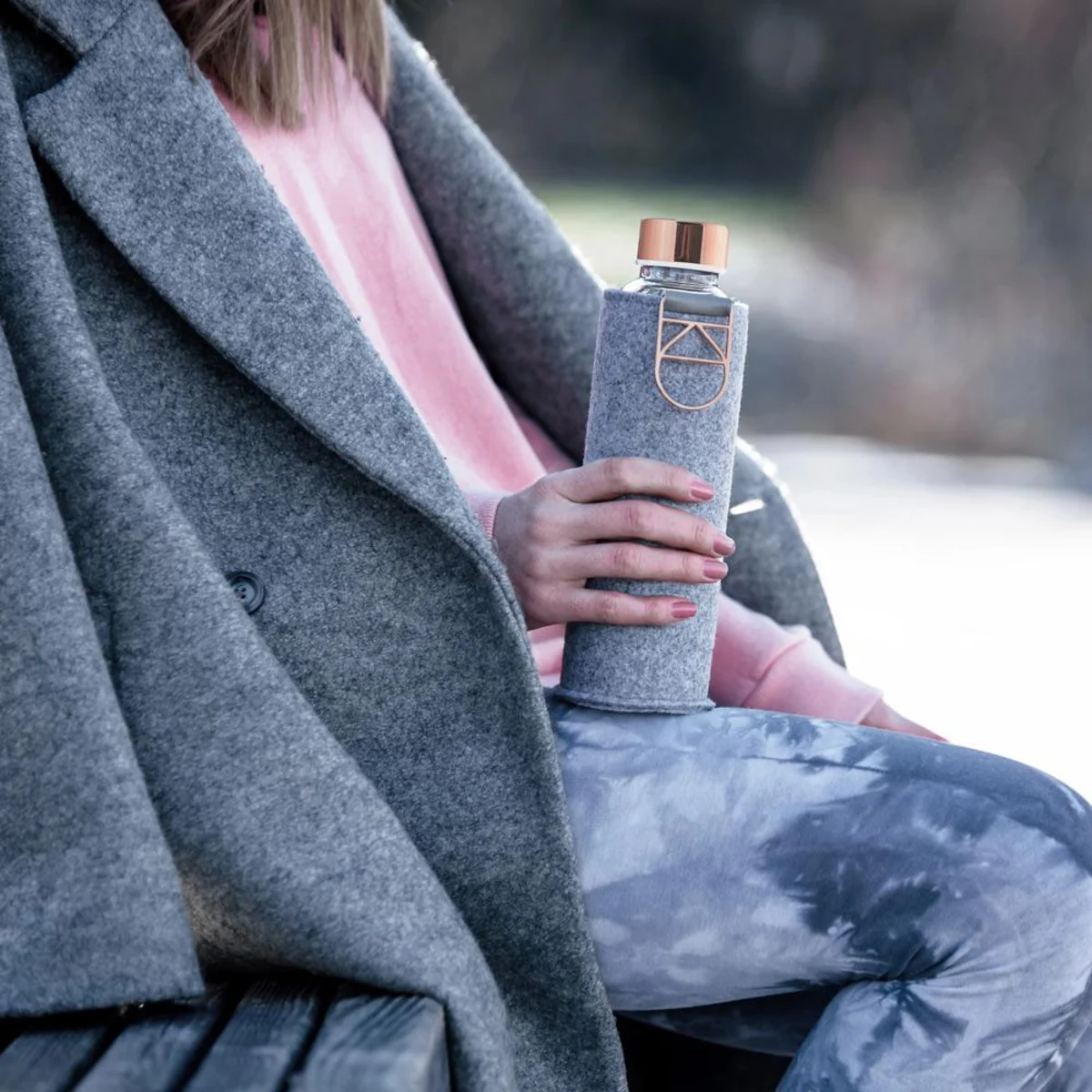 Equa láhev Mismatch Rose Gold sklo 750ml