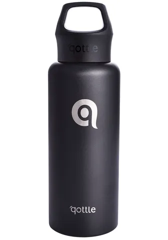 Qottle vakuová sportovní termoláhev černá 550ml