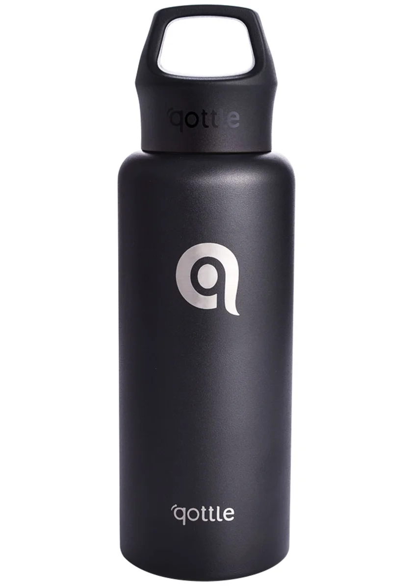 Qottle vakuová sportovní termoláhev černá 550ml
