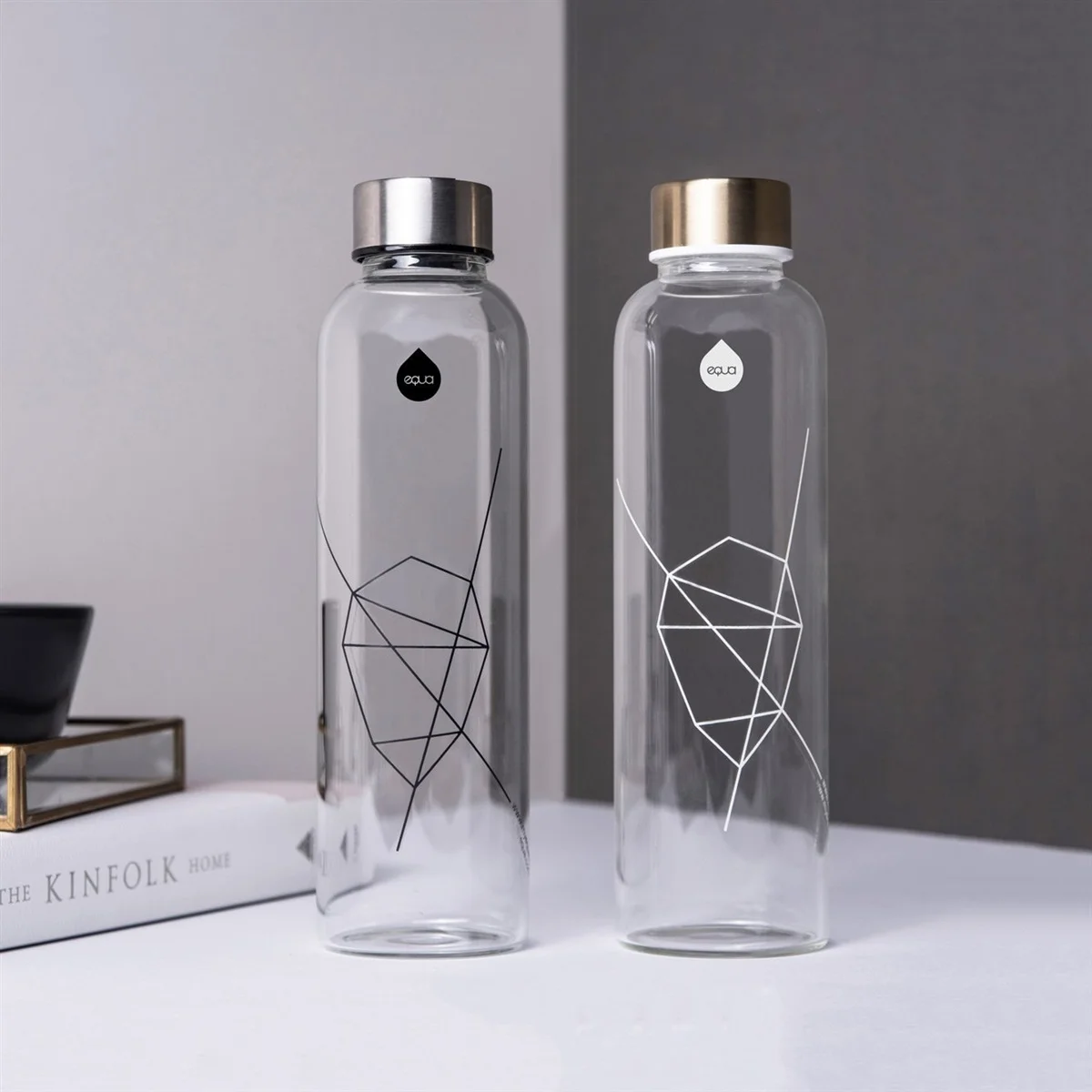 Equa láhev Mismatch White sklo 750ml