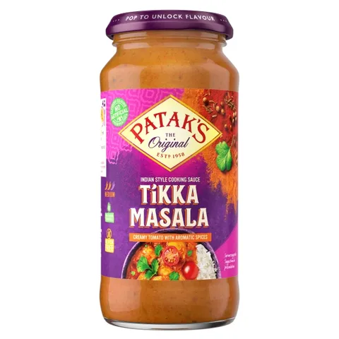 Patak's Tikka masala indická omáčka sklo 450g