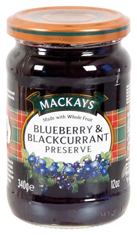Mackay's džem borůvky a černý rybíz 340g