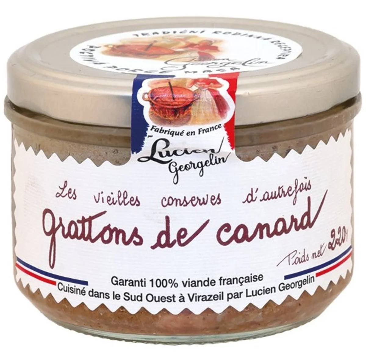 Lucien Georgelin zapékané kachní maso sklo 220g
