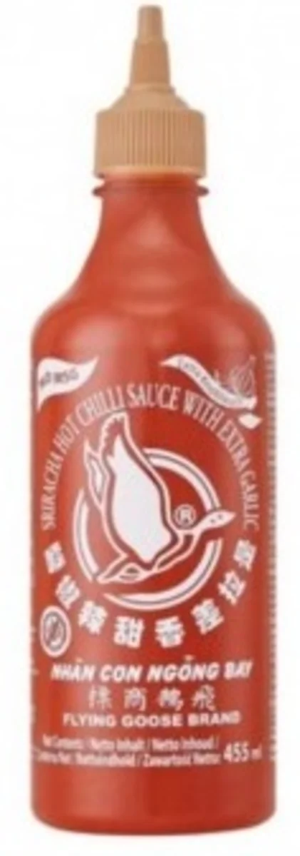 Flying Goose Sriracha cesnaková bez glutamátu chilli omáčka 455ml