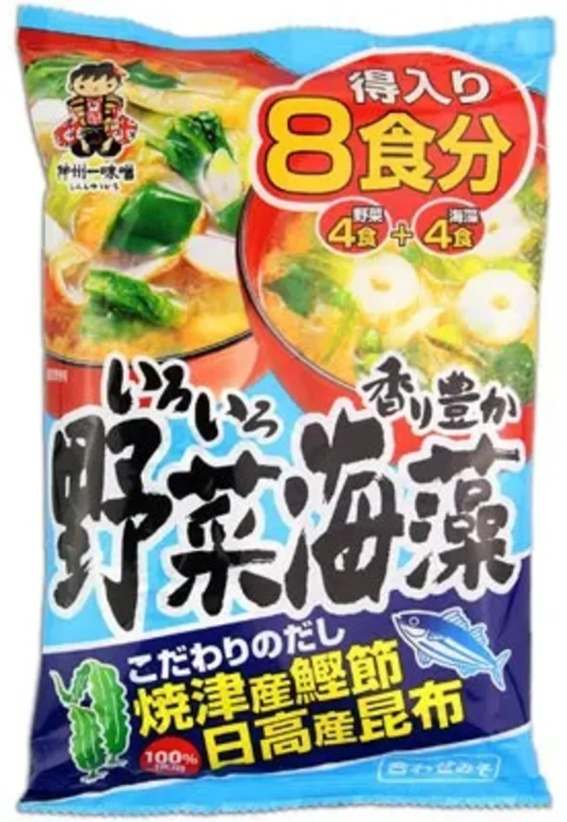 Miko instantná miso zeleninová polievka a s wakame 4+4 porcií 156g