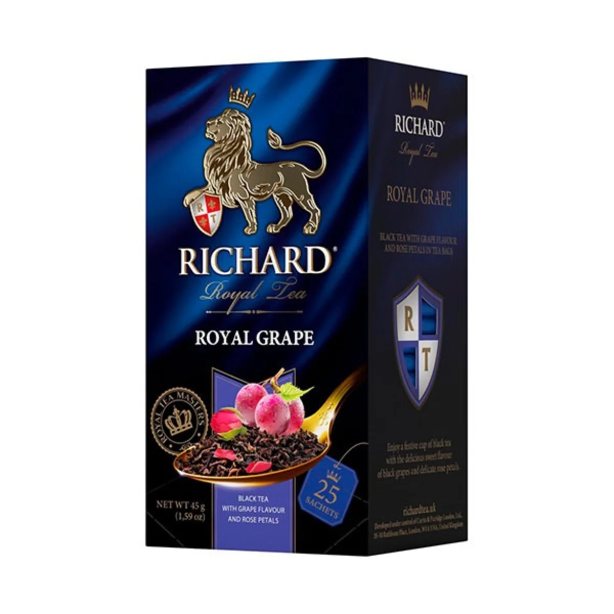 Richard Royal black Grape černý čaj s hrozny 25x1,8g