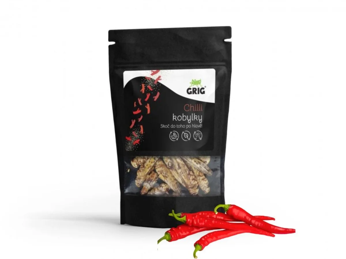 Grig sušené kobylky s chilli 8g