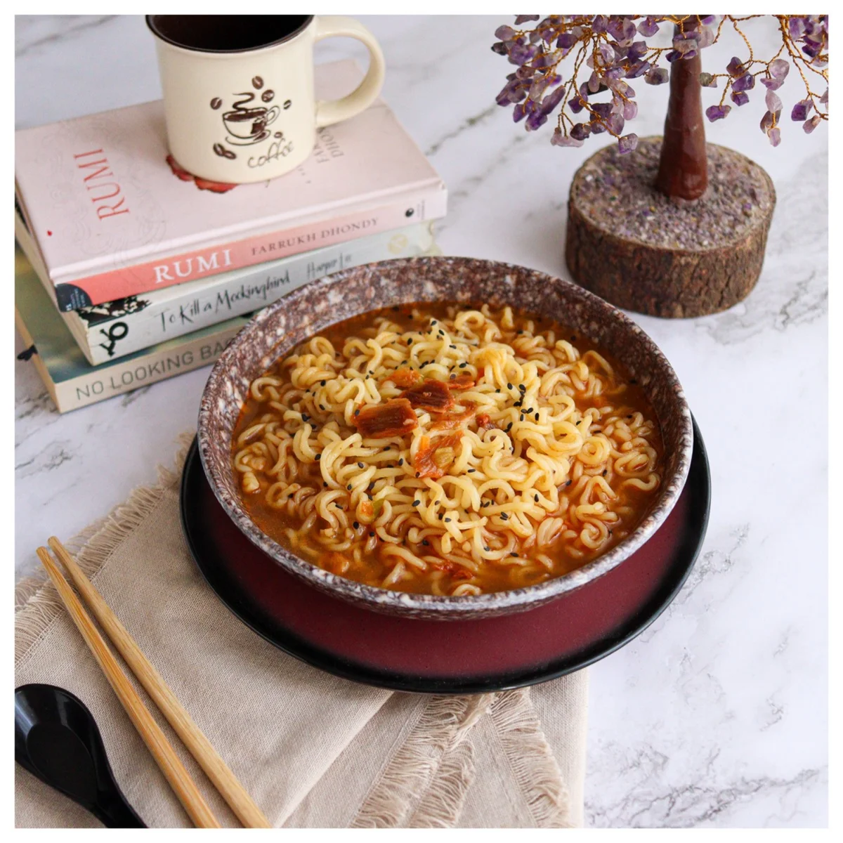 Nongshim Cham-pong Ramyun 124g – prepared dish