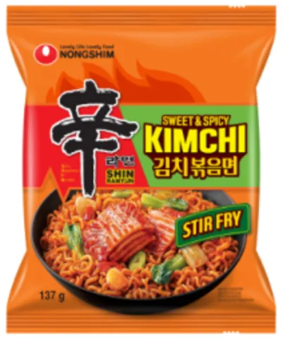 Nongshim Kimchi Ramyun Stir-fry polévka typu ramen 137g