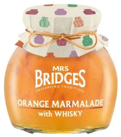 Mrs. Bridges marmeláda pomeranč s whisky 340g