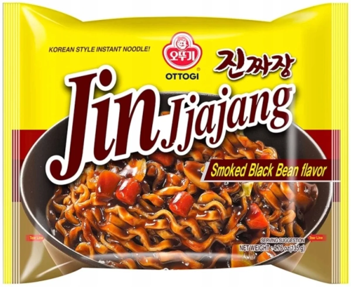 Ottogi Jin JJajang polévka s omáčkou z černých fazolí 135g – pohled zepředu