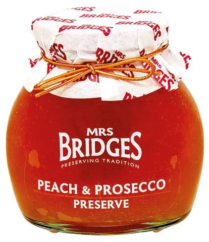 Mrs. Bridges zavařenina Broskev & Prosecco 340g