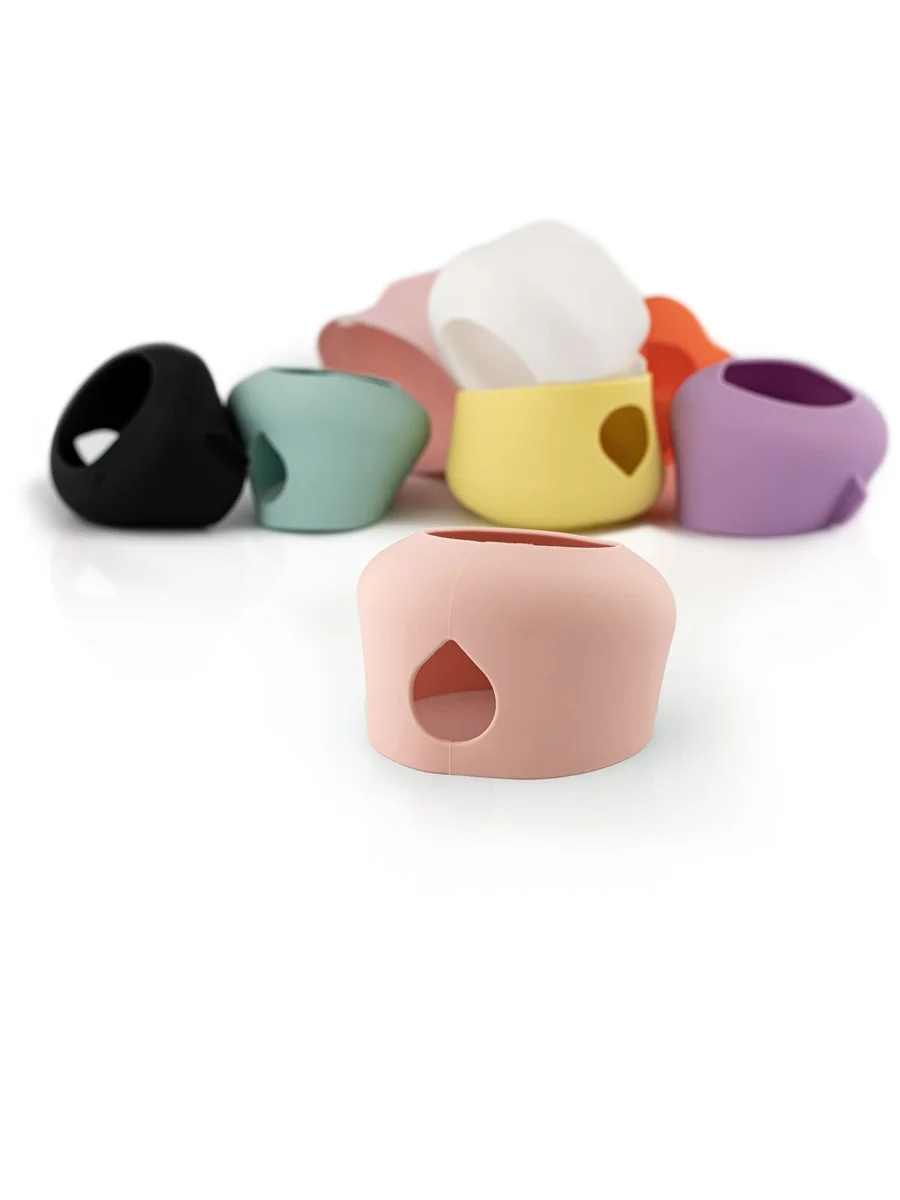 Equa silikon na láhve Active horní Peach