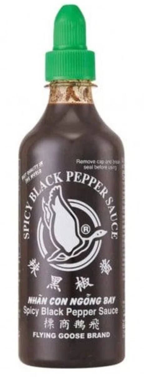 Flying Goose omáčka s černým pepřem 455ml