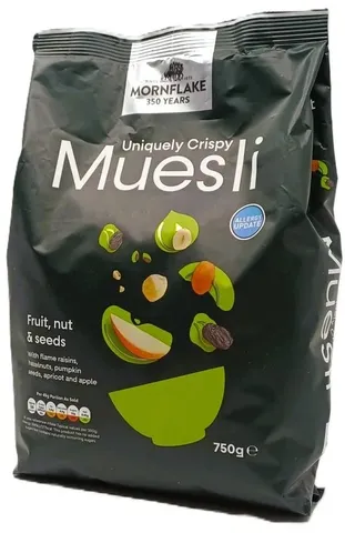 Mornflake křupavé cereálie s ořechy a sušeným ovocem 750g
