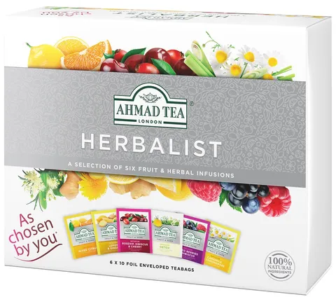 Ahmad Tea sada ovocných a bylinných čajů Herbalist ALU 6x10x2g