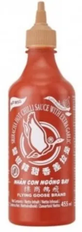 Flying Goose Sriracha česneková bez glutamátu chilli omáčka 455ml