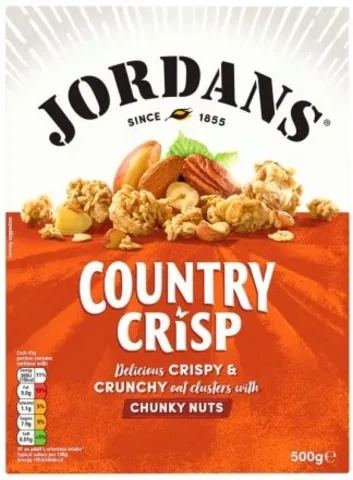 Jordans Country Crisp celozrnné cereálie s ořechy 450g