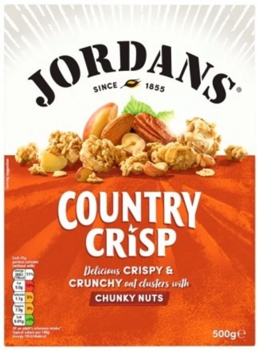 Jordans Country Crisp celozrnné cereálie s ořechy 450g