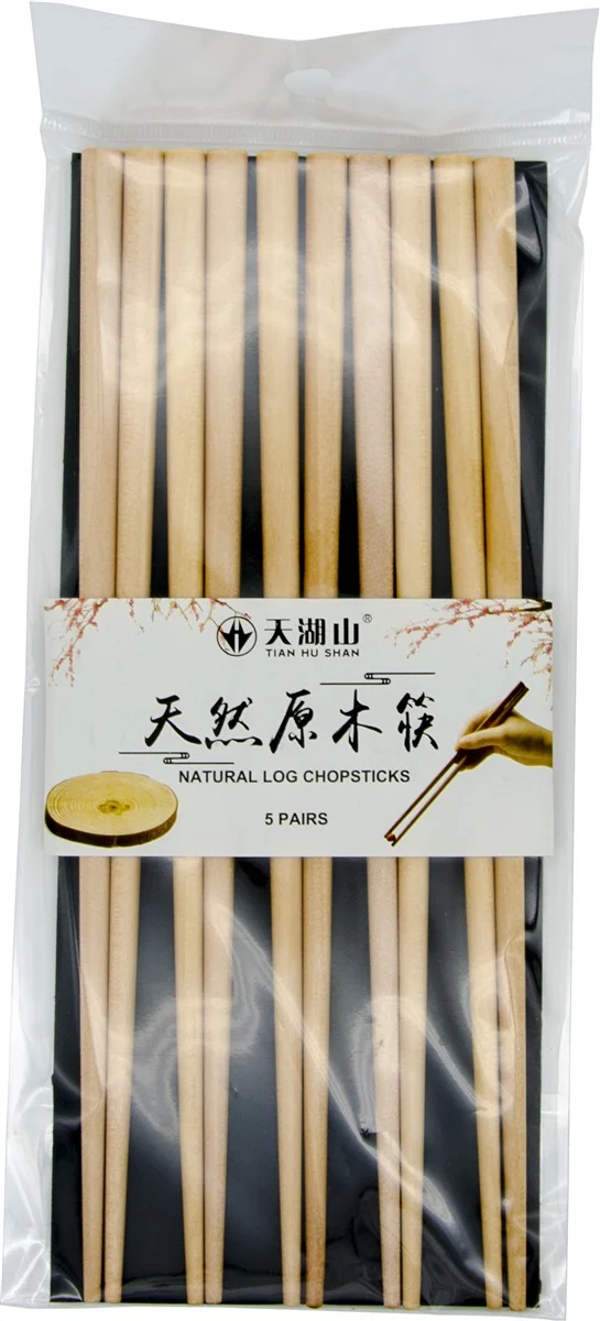 Tian Hu Shan dřevěné hůlky 5 párů 23cm