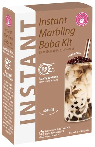 O's Bubble instantní bubble tea kávový 4x60g