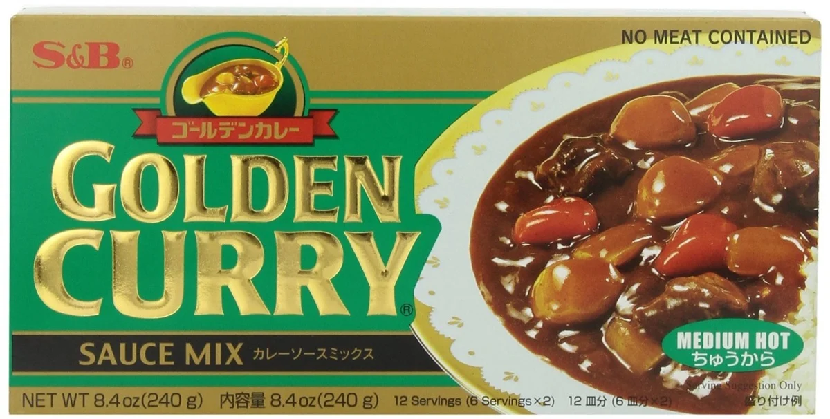 S&B curry mix MEDIUM 220g