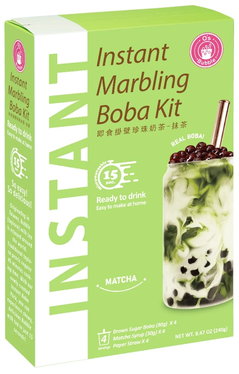 O's Bubble instantní bubble tea matcha 4x60g