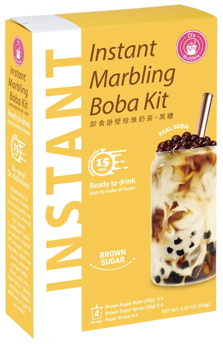 O's Bubble instantní bubble tea brown sugar 4x60g