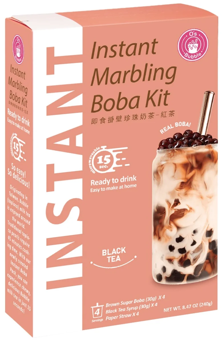 O's Bubble instantní bubble tea černý čaj 4x60g