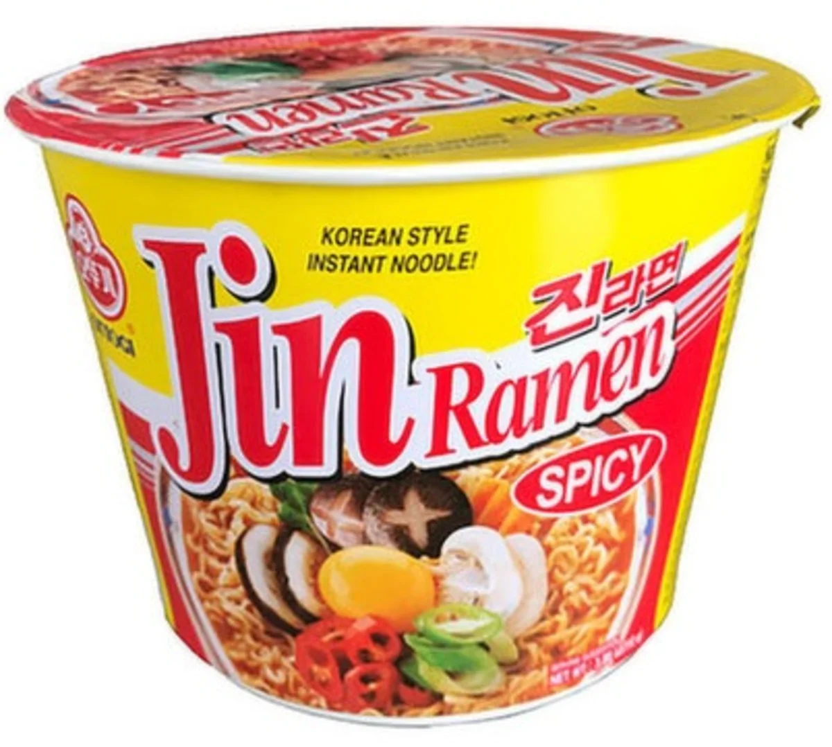 Ottogi Jin Ramen Hot velká miska 110g