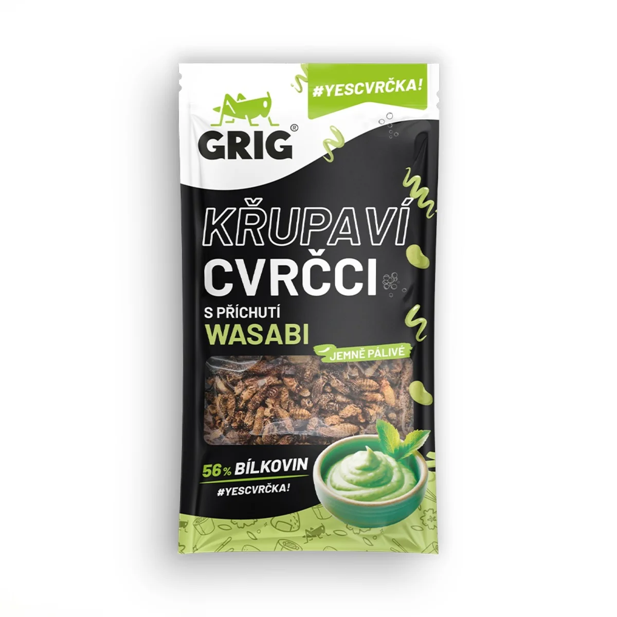 Grig křupaví cvrčci Wasabi 13g