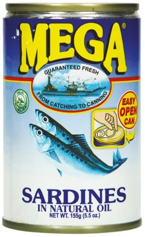 MEGA sardinky v sójovém oleji 155g